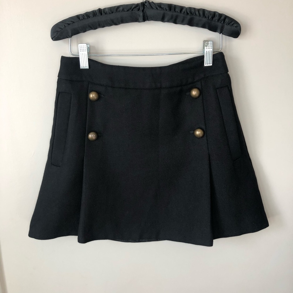 Express black skirt 4 buttons